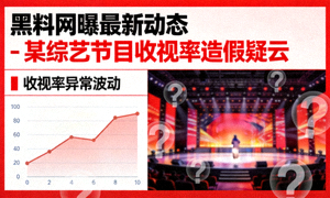 黑料网曝最新动态 - 某综艺节目收视率造假疑云封面